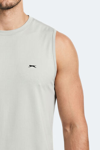 Slazenger KINGSHILL Erkek Açık Gri Tişört - Thumbnail