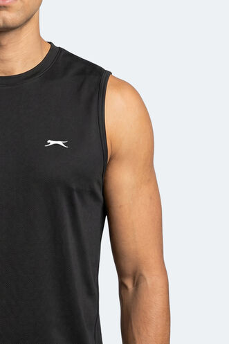 Slazenger KINGSHILL Erkek Siyah Tişört - Thumbnail
