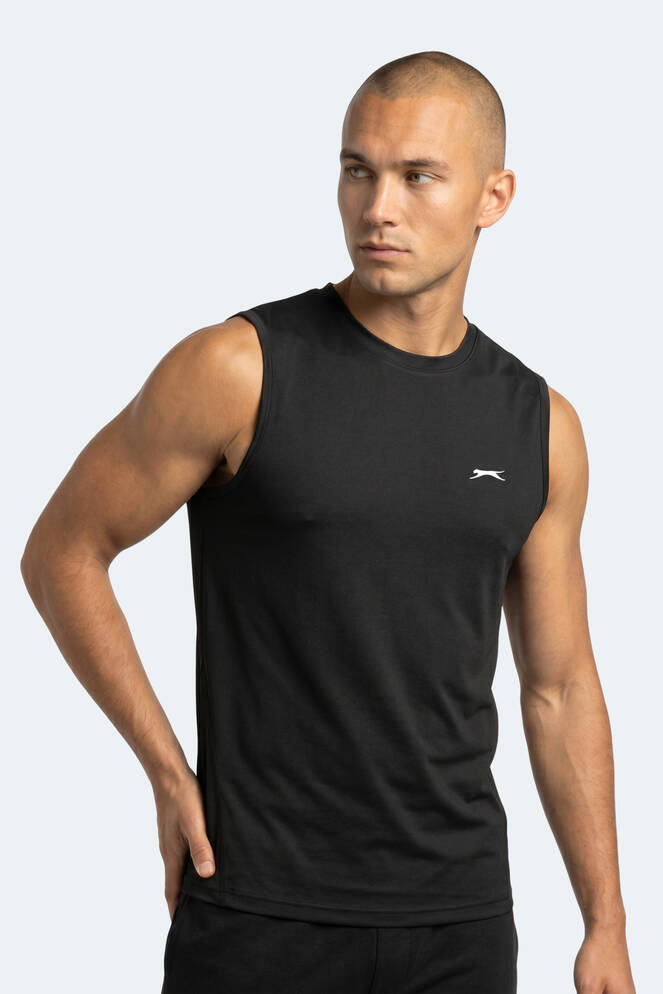 Slazenger KINGSHILL Erkek Siyah Tişört