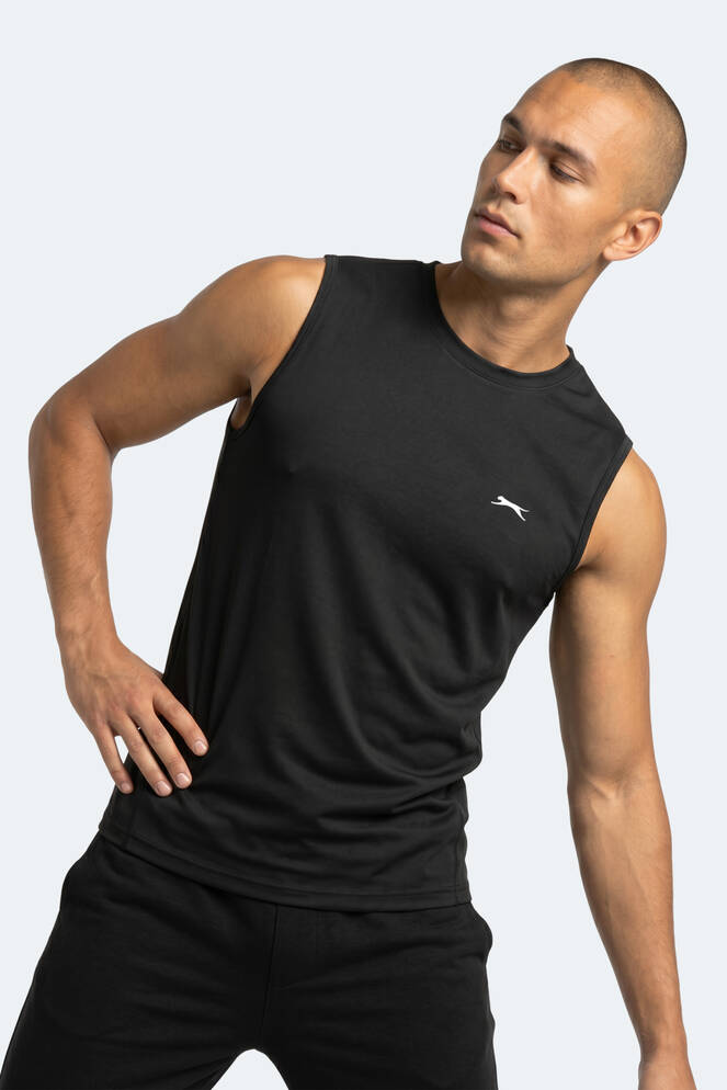 Slazenger KINGSHILL Erkek Siyah Tişört
