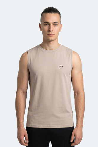 Slazenger - Slazenger KINGSHILL Erkek Taş Gri Tişört