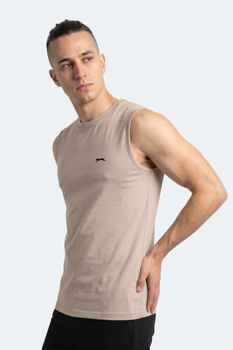 Slazenger KINGSHILL Erkek Taş Gri Tişört - Thumbnail