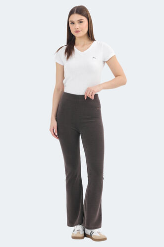 Slazenger KITTENS Women's Leggings Brown - Thumbnail