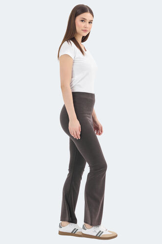 Slazenger KITTENS Women's Leggings Brown - Thumbnail