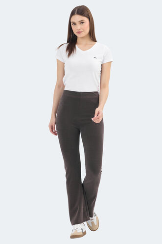 Slazenger KITTENS Women's Leggings Brown - Thumbnail