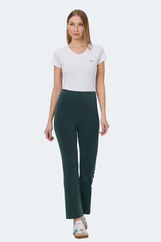 Slazenger KITTENS Women's Leggings Green - Thumbnail
