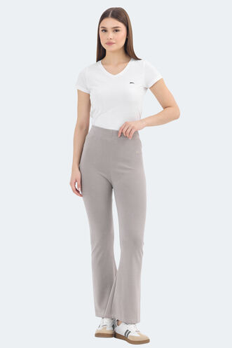 Slazenger KITTENS Women's Leggings Stone Grey - Thumbnail