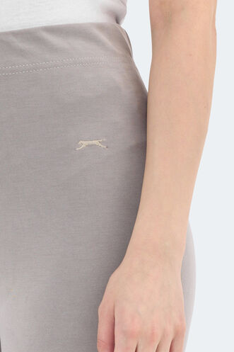 Slazenger KITTENS Women's Leggings Stone Grey - Thumbnail