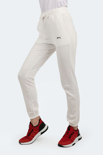 Slazenger KLAN Jogger Kadın Eşofman Altı Ekru - Thumbnail