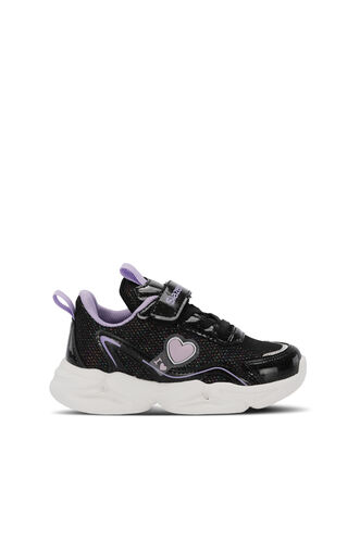 Slazenger KLARION Girls' Sneaker Shoes Black - Purple - Thumbnail