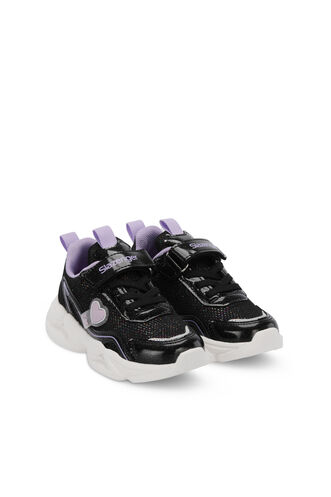Slazenger KLARION Girls' Sneaker Shoes Black - Purple - Thumbnail