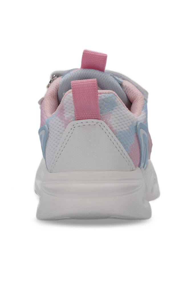 Slazenger KLARION Kız Çocuk Cırt Cırtlı Işıklı Taban Beyaz / Mavi Günlük Spor Ayakkabısı