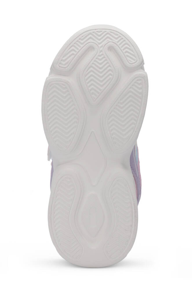 Slazenger KLARION Kız Çocuk Cırt Cırtlı Işıklı Taban Pembe / Mor Günlük Spor Ayakkabısı
