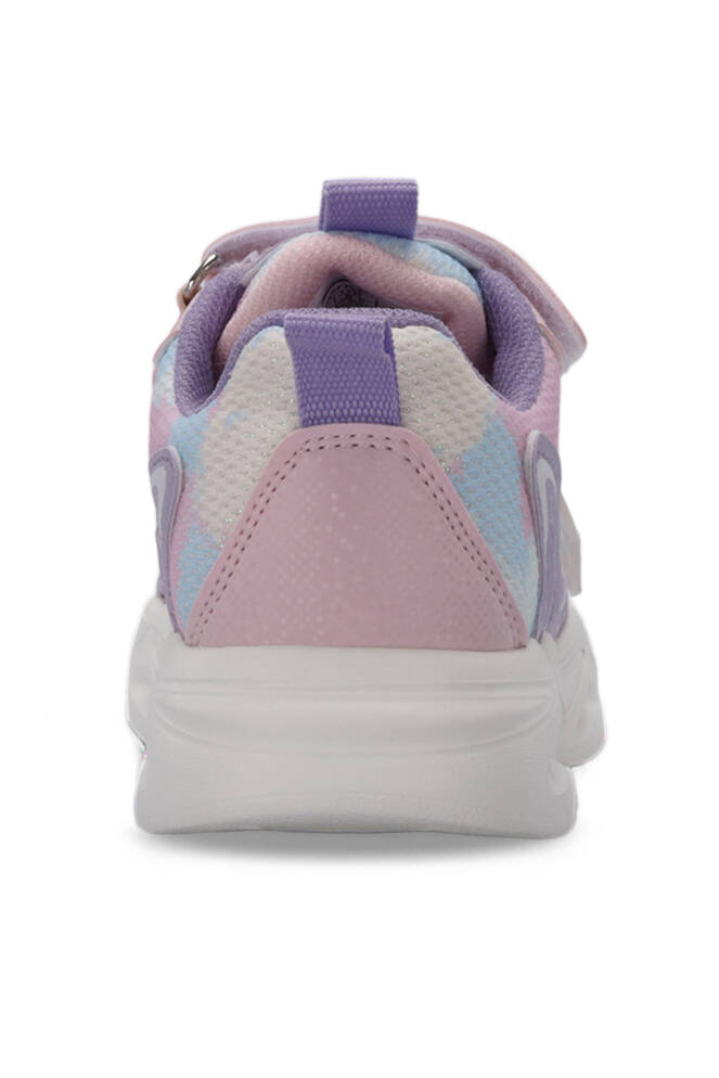 Slazenger KLARION Kız Çocuk Cırt Cırtlı Işıklı Taban Pembe / Mor Günlük Spor Ayakkabısı