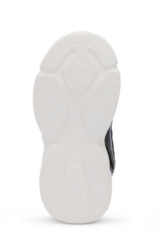 Slazenger KLARION Kız Çocuk Cırt Cırtlı Işıklı Taban Siyah / Mor Günlük Spor Ayakkabısı - Thumbnail