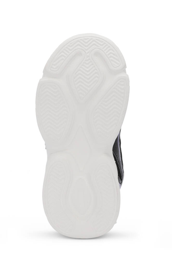 Slazenger KLARION Kız Çocuk Cırt Cırtlı Işıklı Taban Siyah / Mor Günlük Spor Ayakkabısı