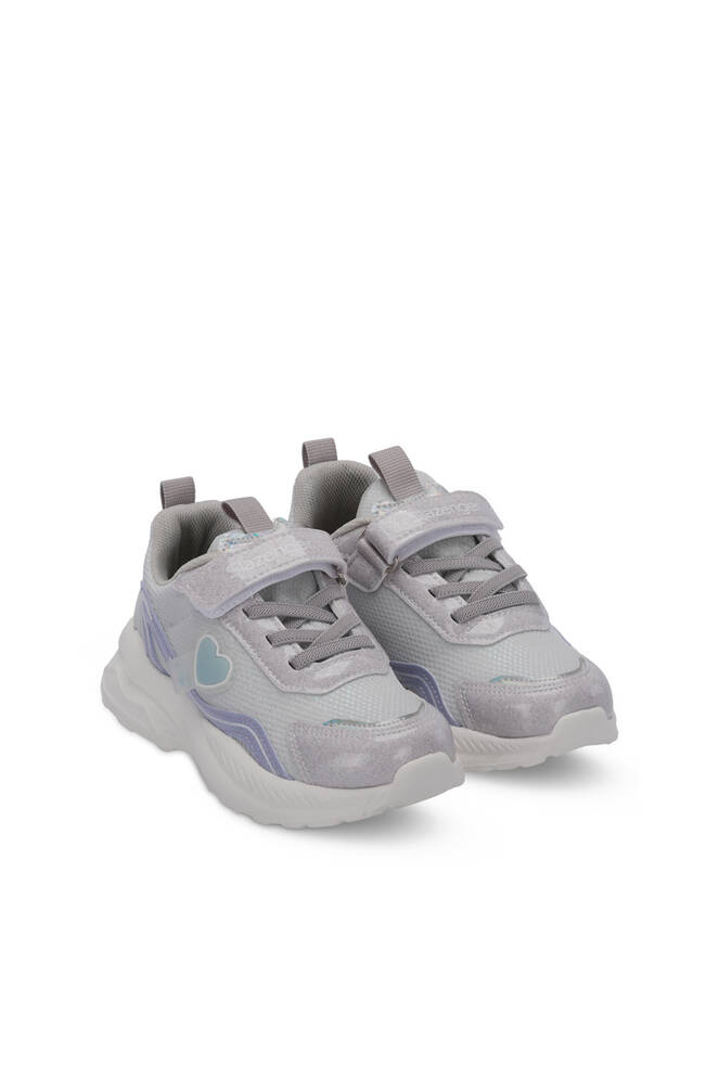 Slazenger KLARION Kız Çocuk Sneaker Ayakkabı Gri - Mor