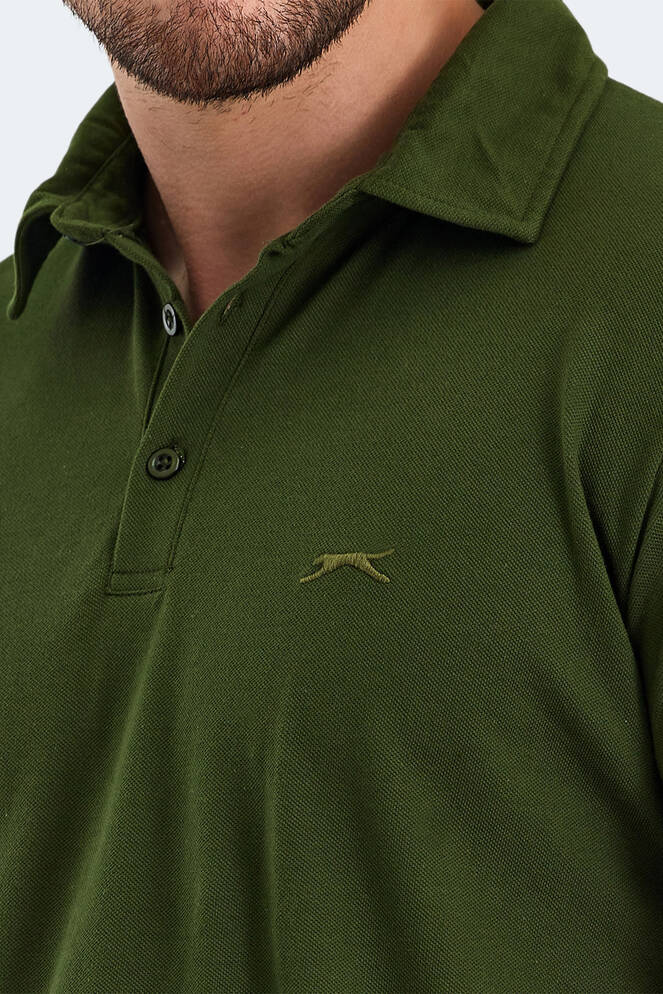 Slazenger KLASSE IN Erkek Polo Yaka Haki Tişört