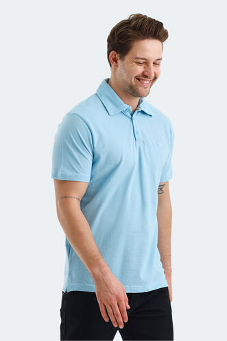 Slazenger KLASSE IN Erkek Polo Yaka Koyu Mavi Tişört - Thumbnail
