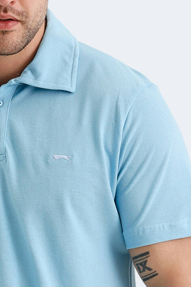Slazenger KLASSE IN Erkek Polo Yaka Koyu Mavi Tişört