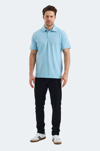 Slazenger KLASSE IN Erkek Polo Yaka Koyu Mavi Tişört - Thumbnail