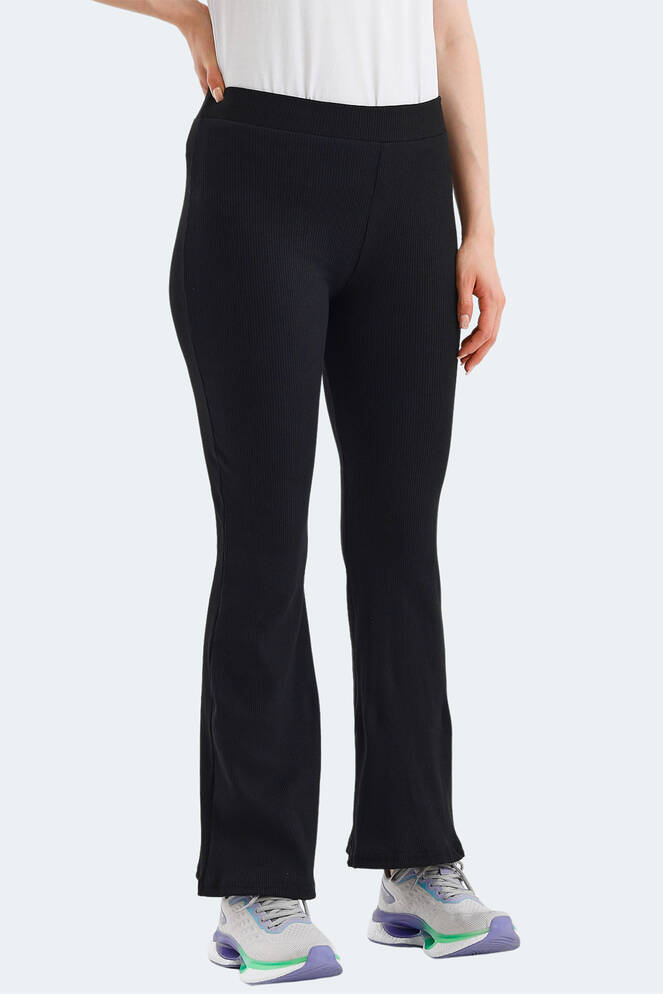 Slazenger KNOXY IN Kadın Bol Paça Siyah Eşofman Altı