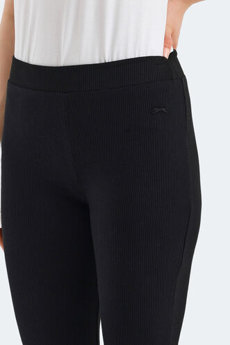 Slazenger KNOXY IN Kadın Bol Paça Siyah Eşofman Altı - Thumbnail