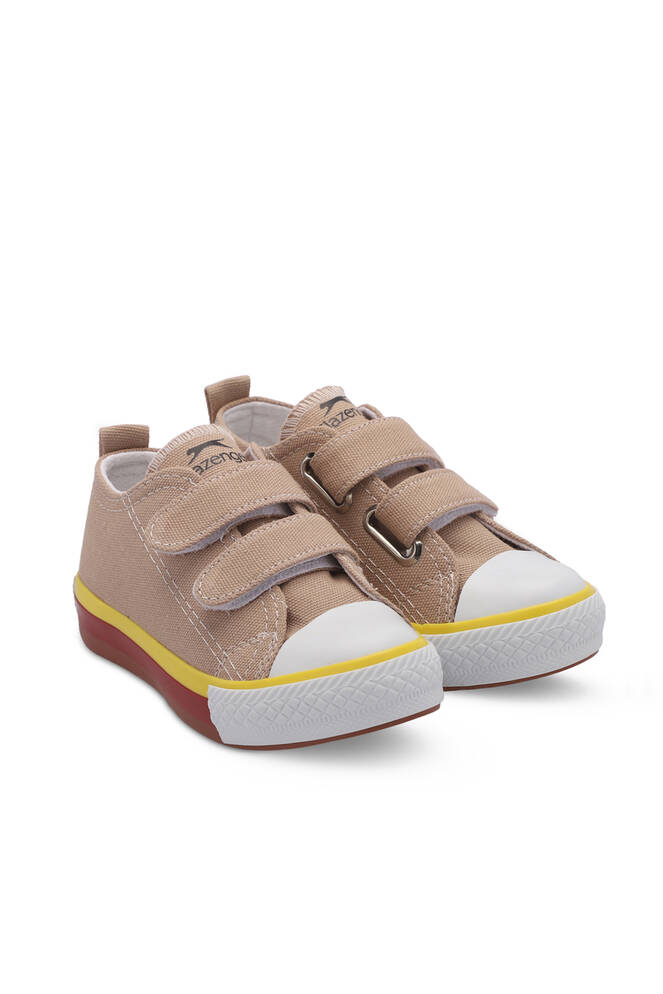 Slazenger KOALA Unisex Çocuk Cırt Cırtlı Bej Günlük Spor Ayakkabısı
