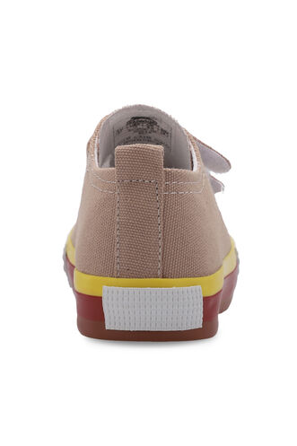 Slazenger KOALA Unisex Çocuk Cırt Cırtlı Bej Günlük Spor Ayakkabısı - Thumbnail