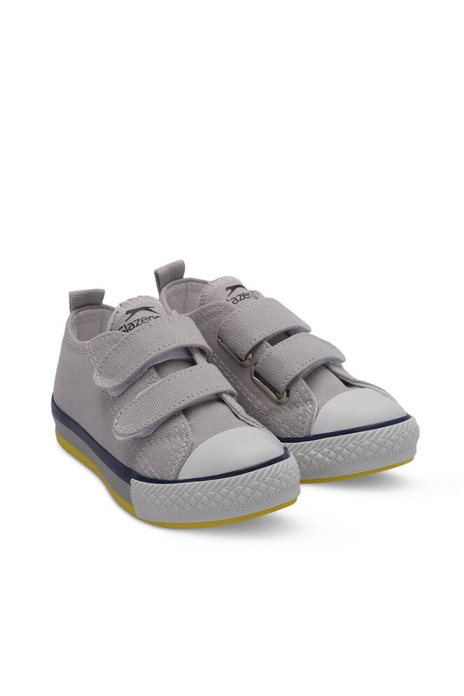 Slazenger KOALA Unisex Çocuk Cırt Cırtlı Koyu Gri Günlük Spor Ayakkabısı