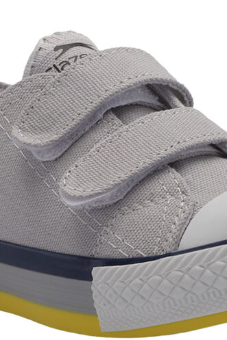 Slazenger KOALA Unisex Çocuk Cırt Cırtlı Koyu Gri Günlük Spor Ayakkabısı - Thumbnail