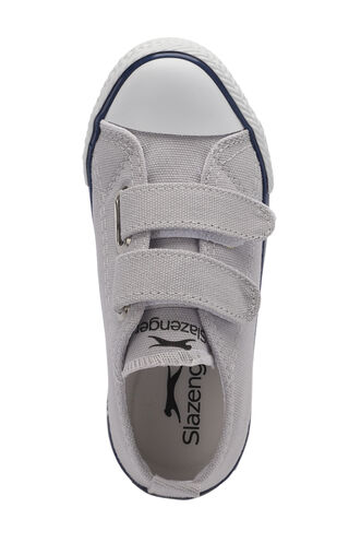 Slazenger KOALA Unisex Çocuk Cırt Cırtlı Koyu Gri Günlük Spor Ayakkabısı - Thumbnail