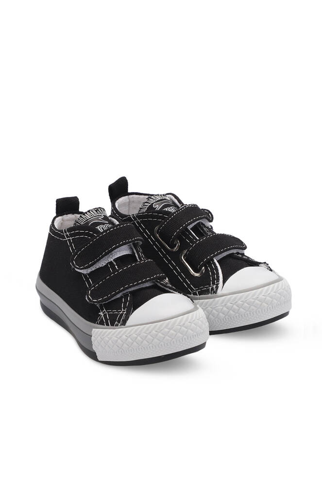 Slazenger KOALA Unisex Çocuk Cırt Cırtlı Siyah Günlük Spor Ayakkabısı