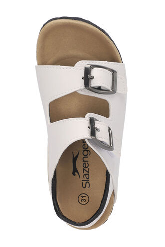 Slazenger KREKA Unisex Çocuk Terlikleri Beyaz - Thumbnail