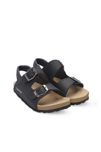 Slazenger KOBBY Unisex Çocuk Sandaletleri Siyah - Thumbnail