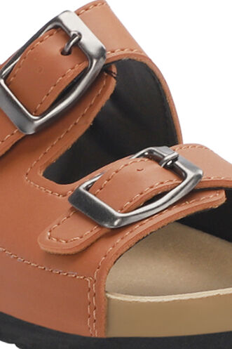 Slazenger KOBBY Unisex Çocuk Sandaletleri Bej - Thumbnail