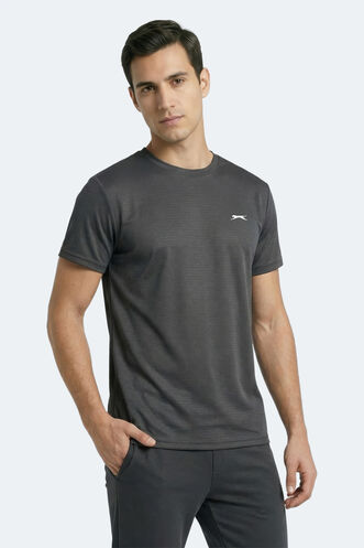 Slazenger KOFONA Erkek Koyu Gri Tişört - Thumbnail