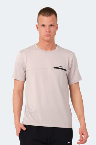 Slazenger - Slazenger KONUL Erkek T-Shirt Bej