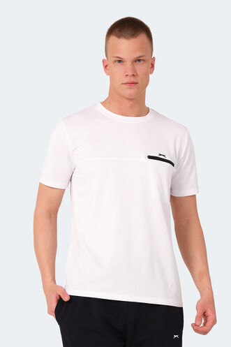 Slazenger - Slazenger KONUL Erkek T-Shirt Beyaz