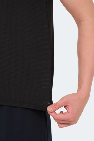 Slazenger KONUL Erkek T-Shirt Siyah - Thumbnail