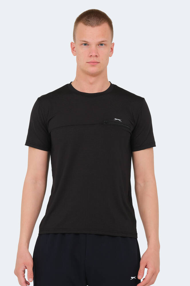 Slazenger KONUL Erkek T-Shirt Siyah