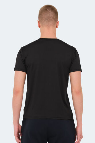 Slazenger KONUL Erkek T-Shirt Siyah - Thumbnail