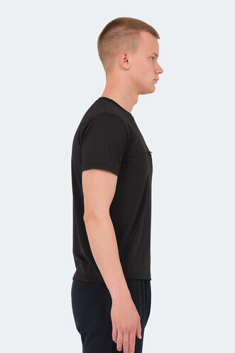 Slazenger KONUL Erkek T-Shirt Siyah - Thumbnail