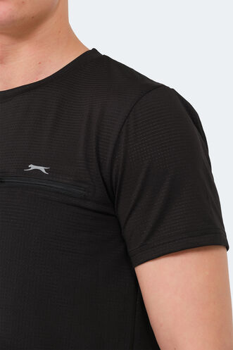 Slazenger KONUL Erkek T-Shirt Siyah - Thumbnail