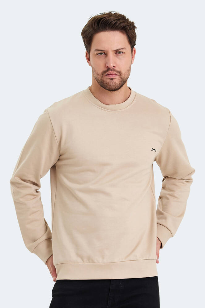 Slazenger KORAL IN Erkek Bej Sweatshırt