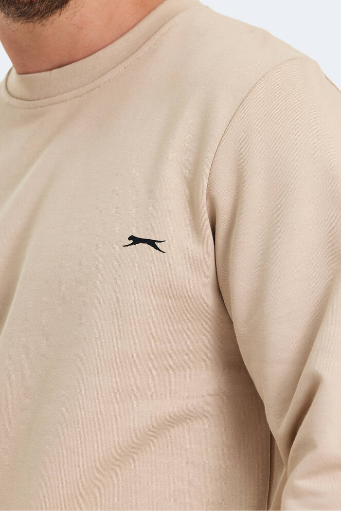 Slazenger KORAL IN Erkek Bej Sweatshırt