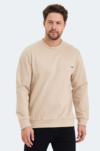 Slazenger KORAL IN Erkek Bej Sweatshırt - Thumbnail