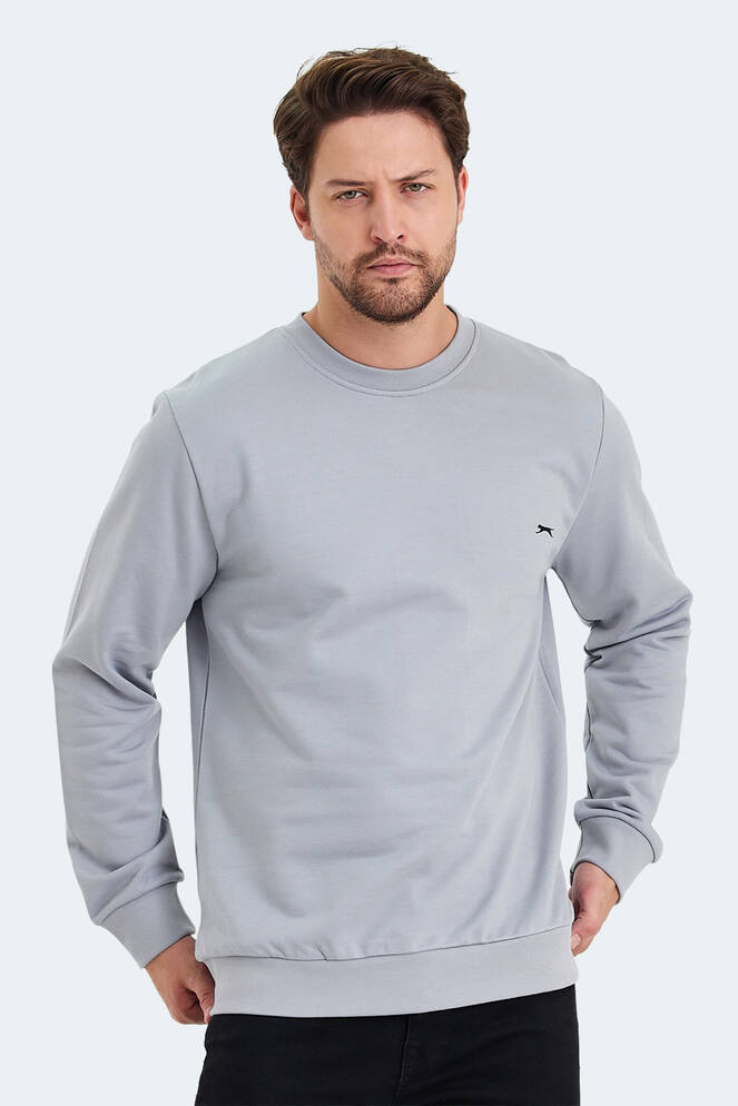 Slazenger KORAL IN Erkek Gri Sweatshırt