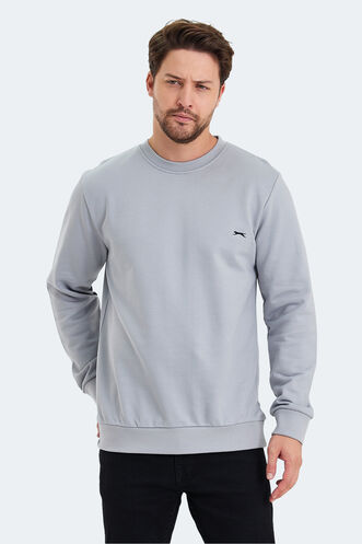 Slazenger KORAL IN Erkek Gri Sweatshırt - Thumbnail
