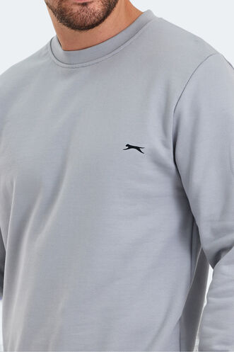 Slazenger KORAL IN Erkek Gri Sweatshırt - Thumbnail